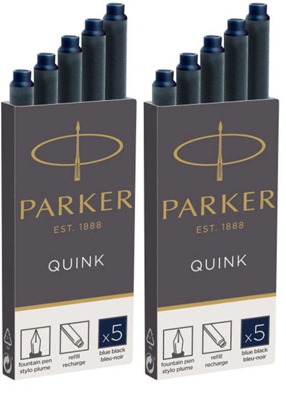 Картридж Parker Quink Z11 (CW1950385) черный/синие чернила для ручек перьевых (5шт)