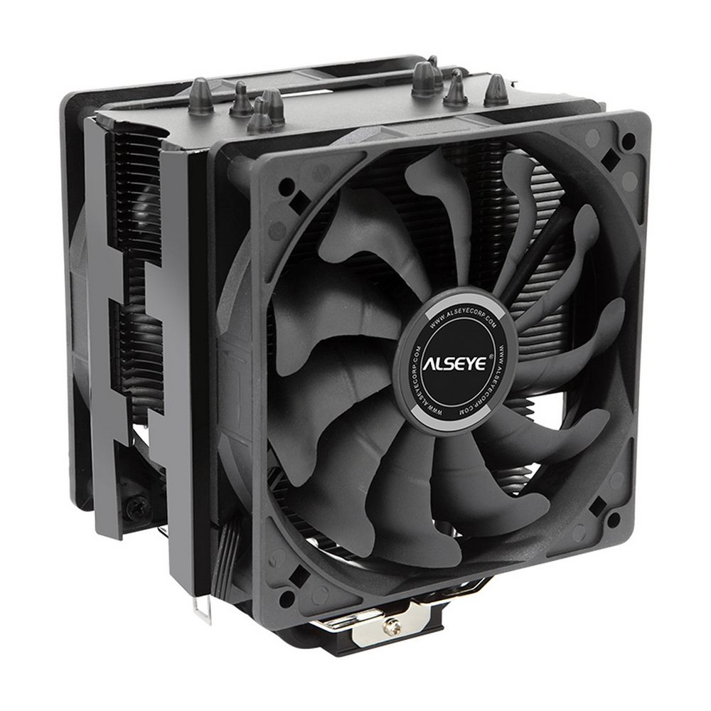 КулерALSEYES120D-BUniversal,TDP135W,2x120FAN,4heatpipe,PWM,RTL20