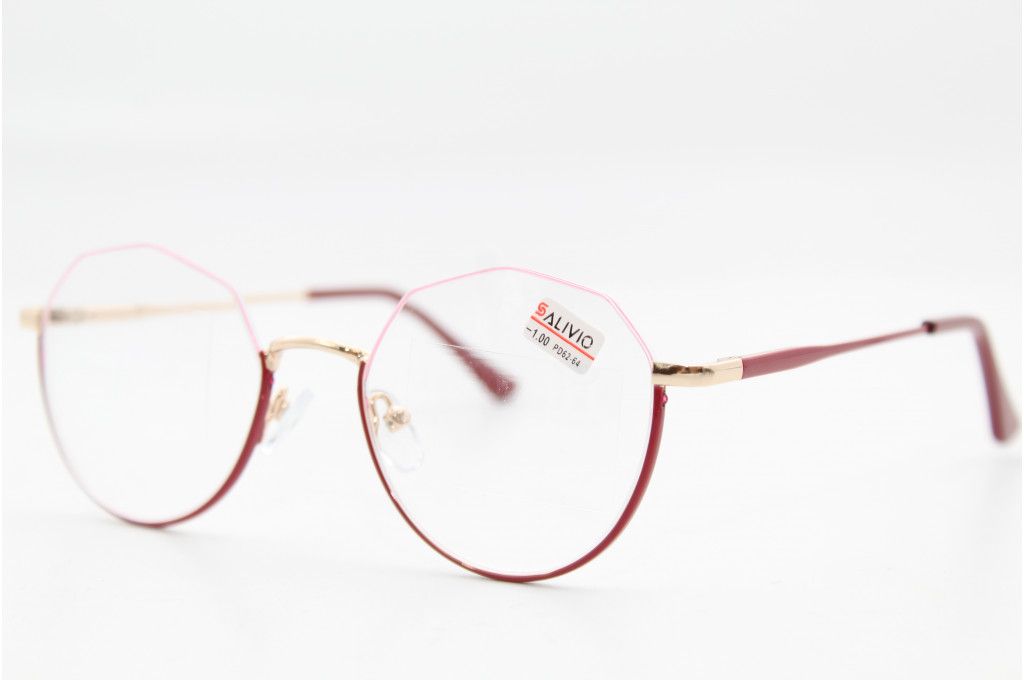 Готовые очки для зрения с Флекс душками, межцентр 58-60 (золото). Очки с красными дужками. Очки для флекса. Заушники с флексом для очков. Флекс дужками