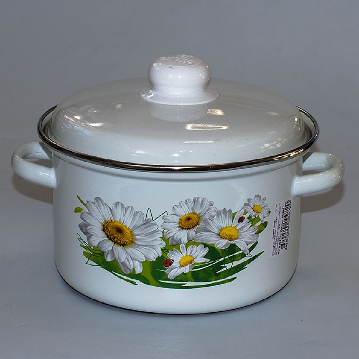 Купить Белую Эмалированную Кастрюлю