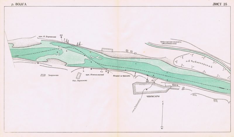 Лоцманская карта волги
