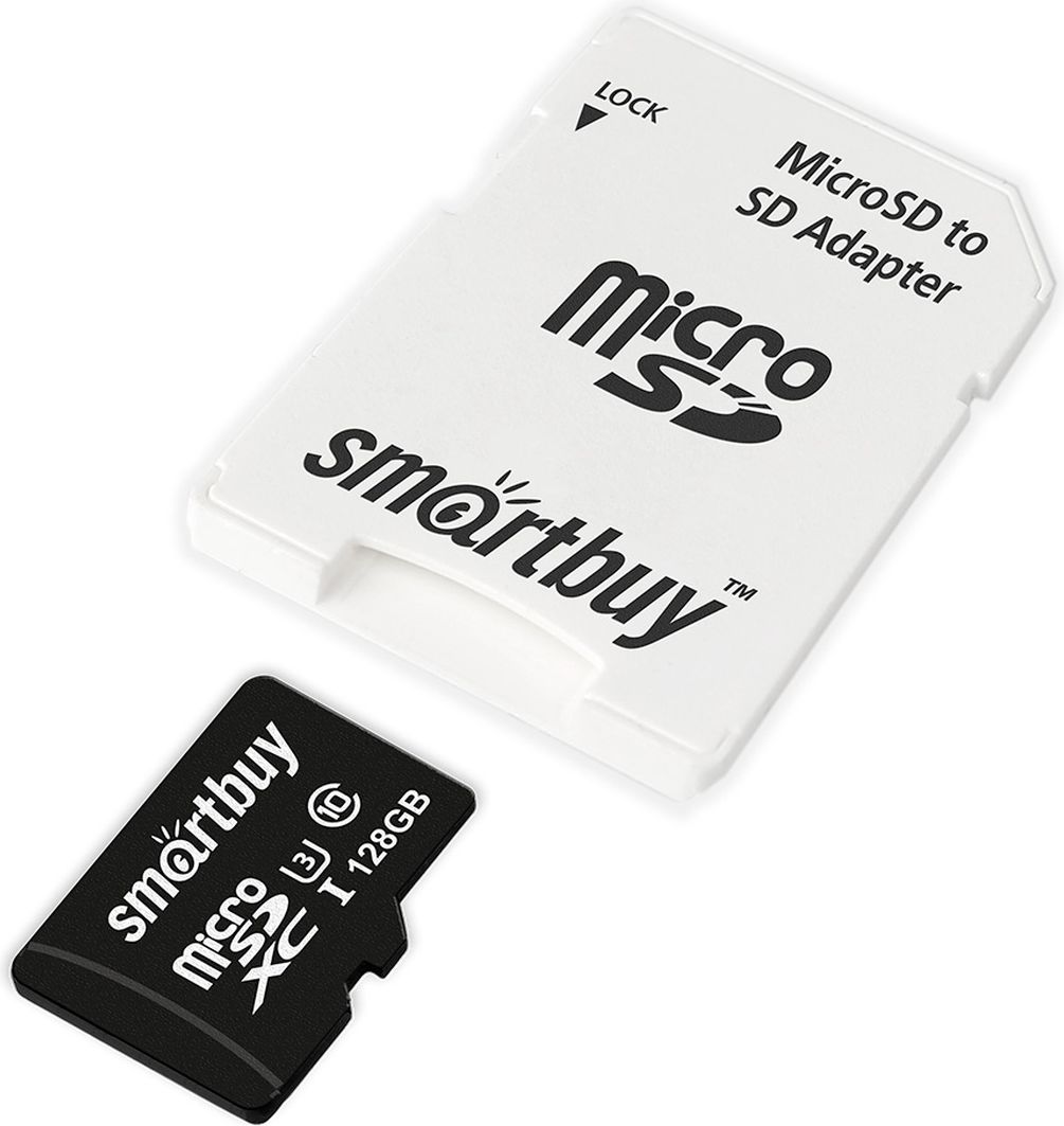 Карта памяти micro SDXC Smartbuy 128GB U3 V30 A1 Advanced R/W up to 90/55 с  адапт (SB128GBSDU1A-AD) - купить с доставкой по выгодным ценам в  интернет-магазине OZON (820737461)