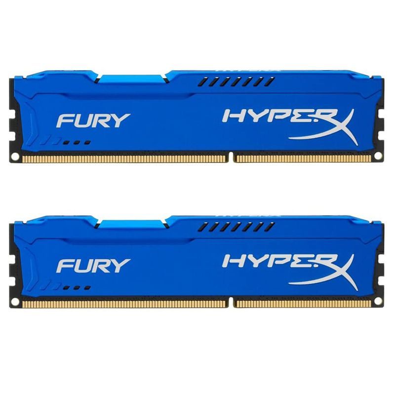 ОперативнаяпамятьСинийFuryHyperXDDR31866МГц2x8ГБ(СинийKS-HX338C10FB/8)