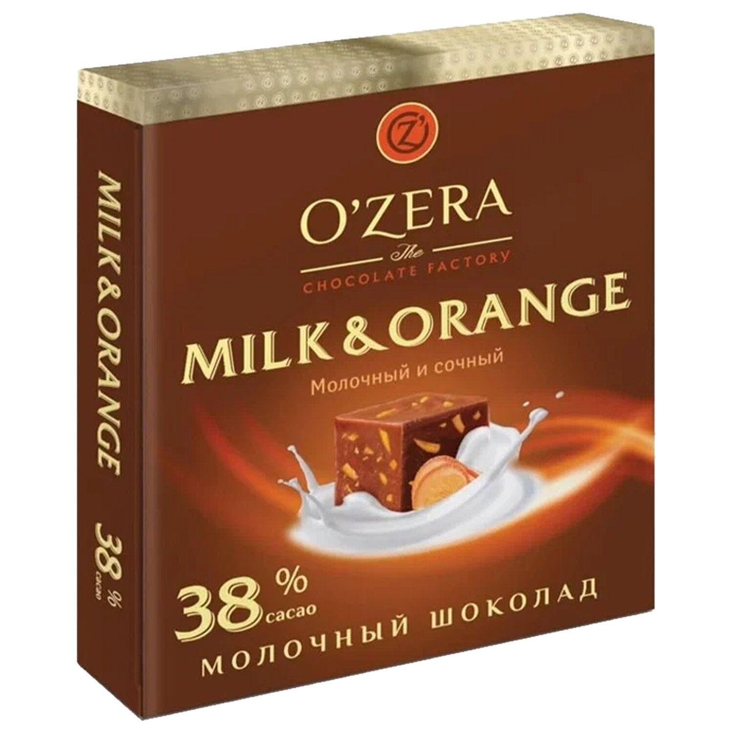 «Ozera», шоколад молочный Milk & Orange, 90 г