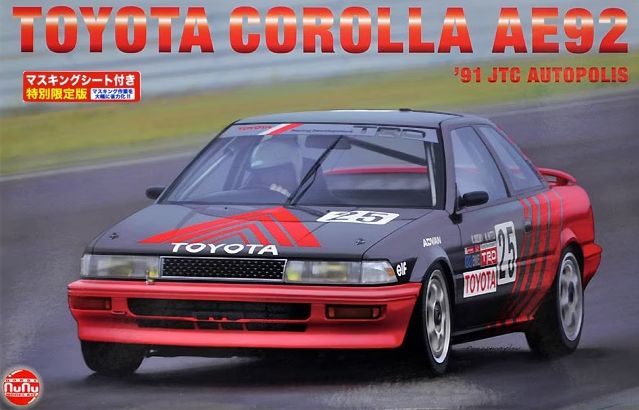 Сборная модель автомобиля Aoshima PN24025 Toyota Corolla AE92 '91 JTC Autopolis