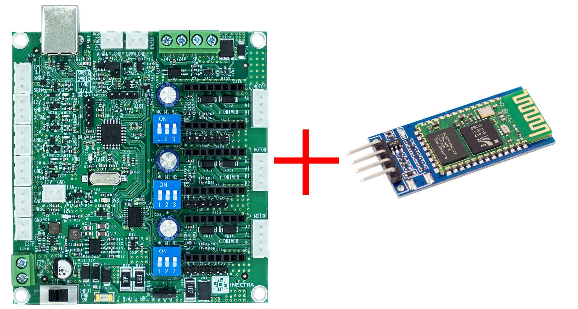 ЭлектроникадляЧПУInectraКонтроллерHBC-3U.J+Bluetooth-модуль