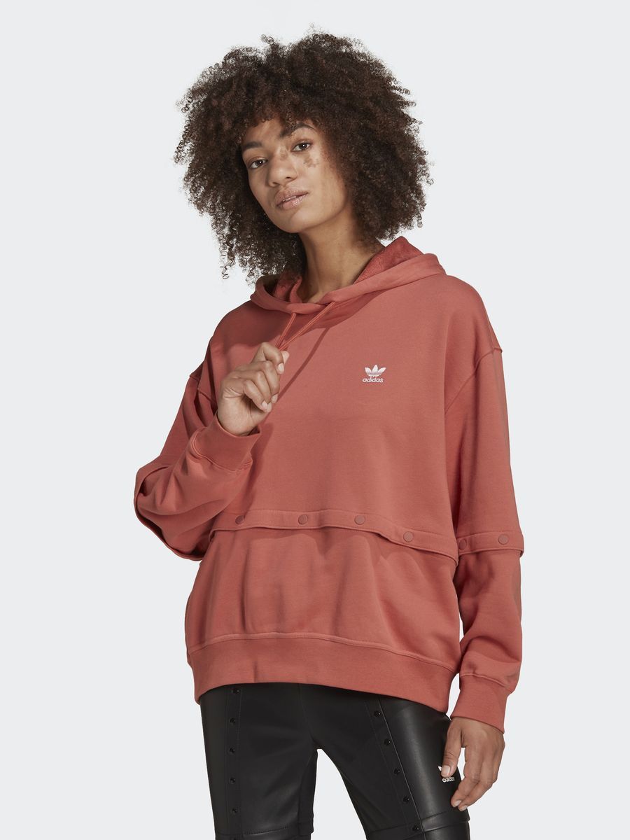 Adidas originals hoodie store burgundy