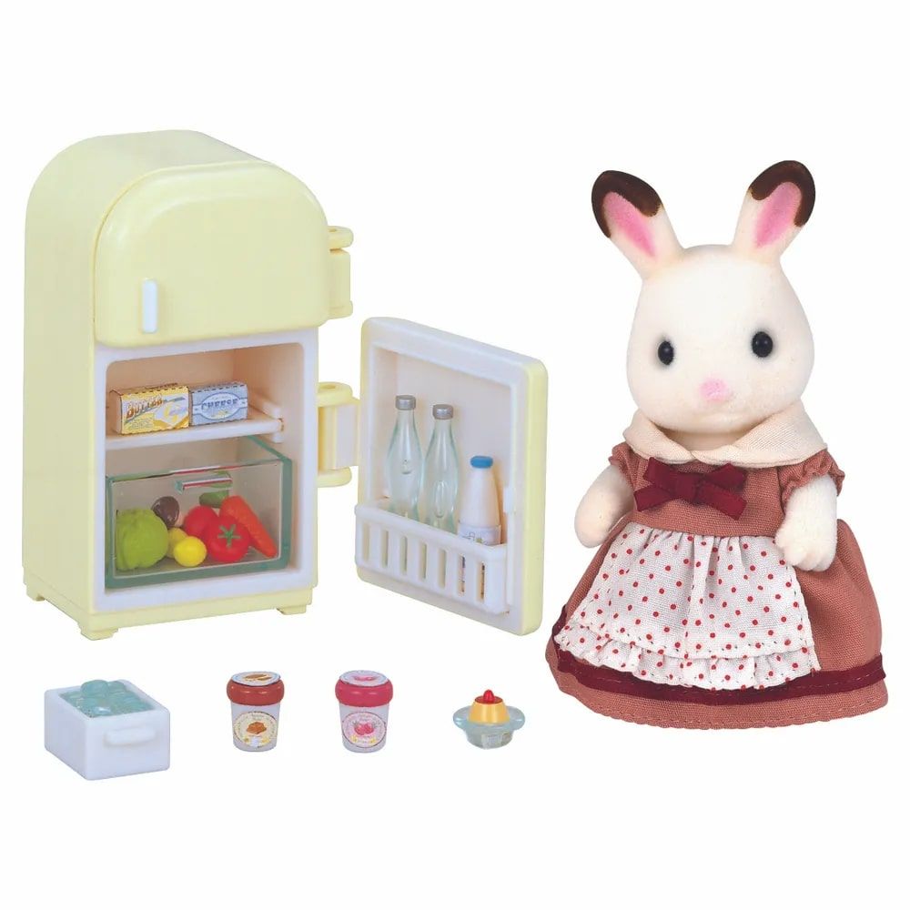 Игрушки фэмиль. Набор Sylvanian Families мама кролик и холодильник (5014). Холодильник сейливания фемеои. Сильвания Фэмили мама кролик. Сильвания Фэмили кролики.