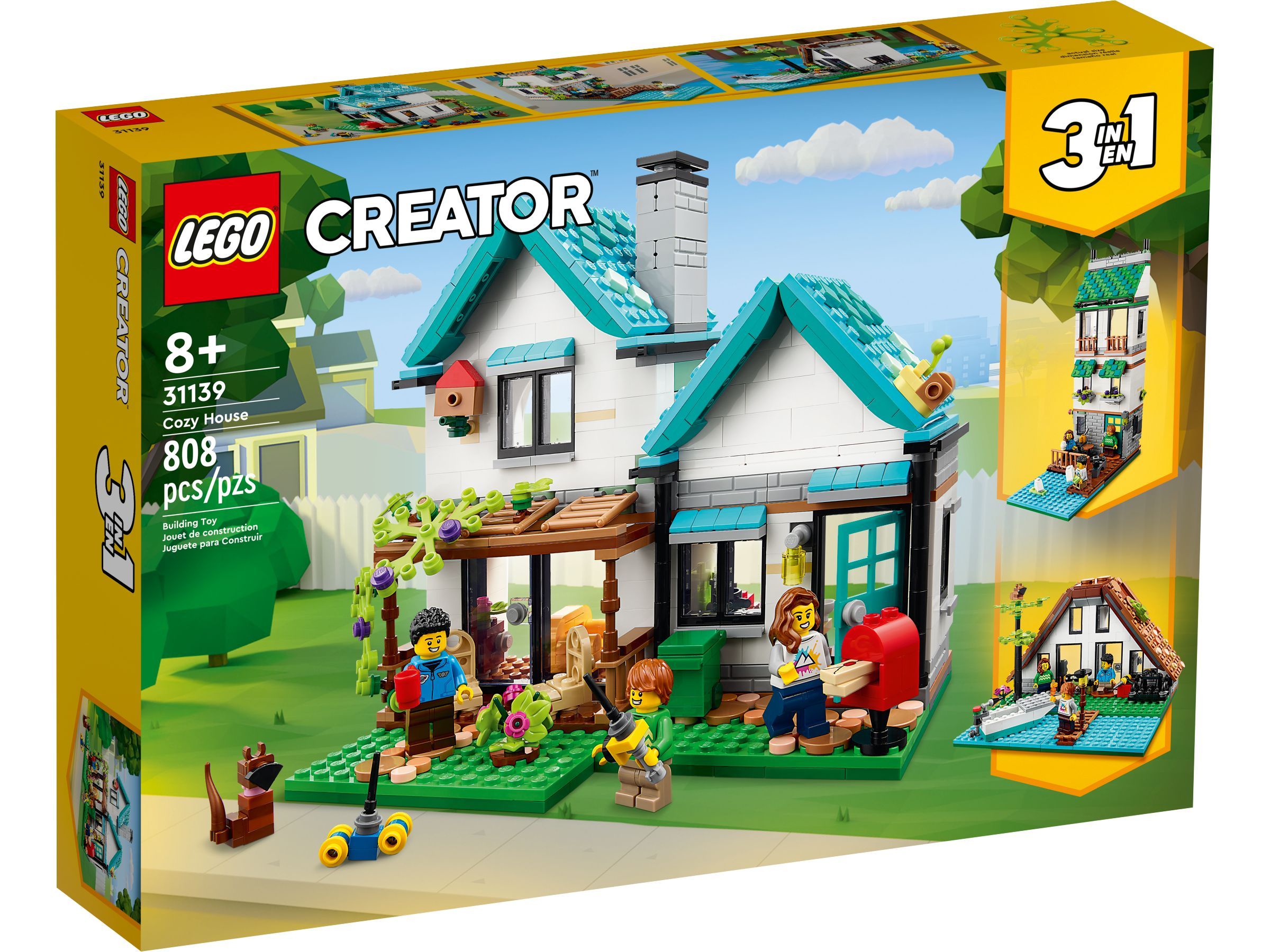 Лего Creator 3-in-1 серия, LEGO Конструктор, лего 31139 Cozy House,  Конструктор lego для мальчиков и девочки - купить с доставкой по выгодным  ценам в интернет-магазине OZON (1339487923)