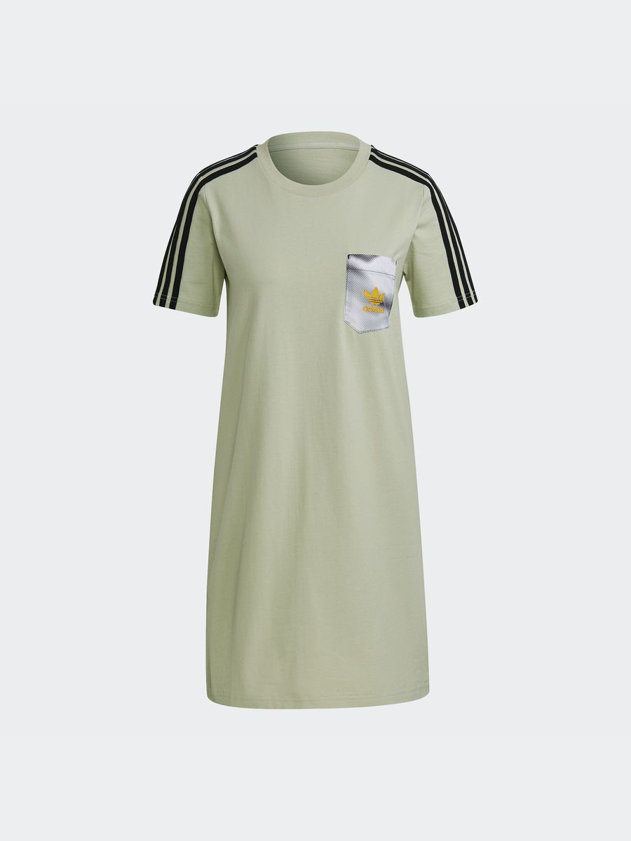 Green adidas shop t shirt dress