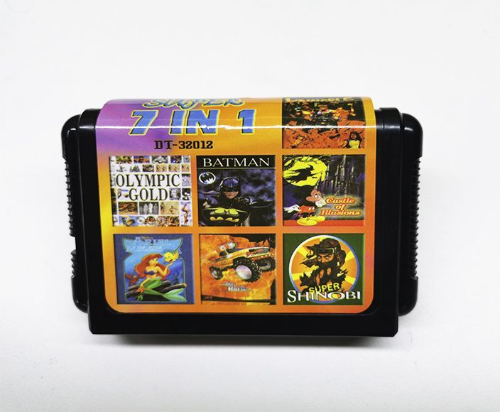 КартридждляSEGA16bit"Super7в1"безкоробки