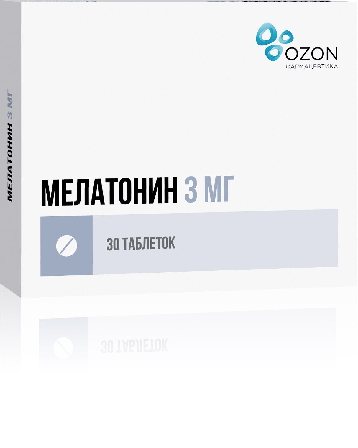 МЕЛАТОНИН 3мг N30 табл п.п.о. ОЗОН