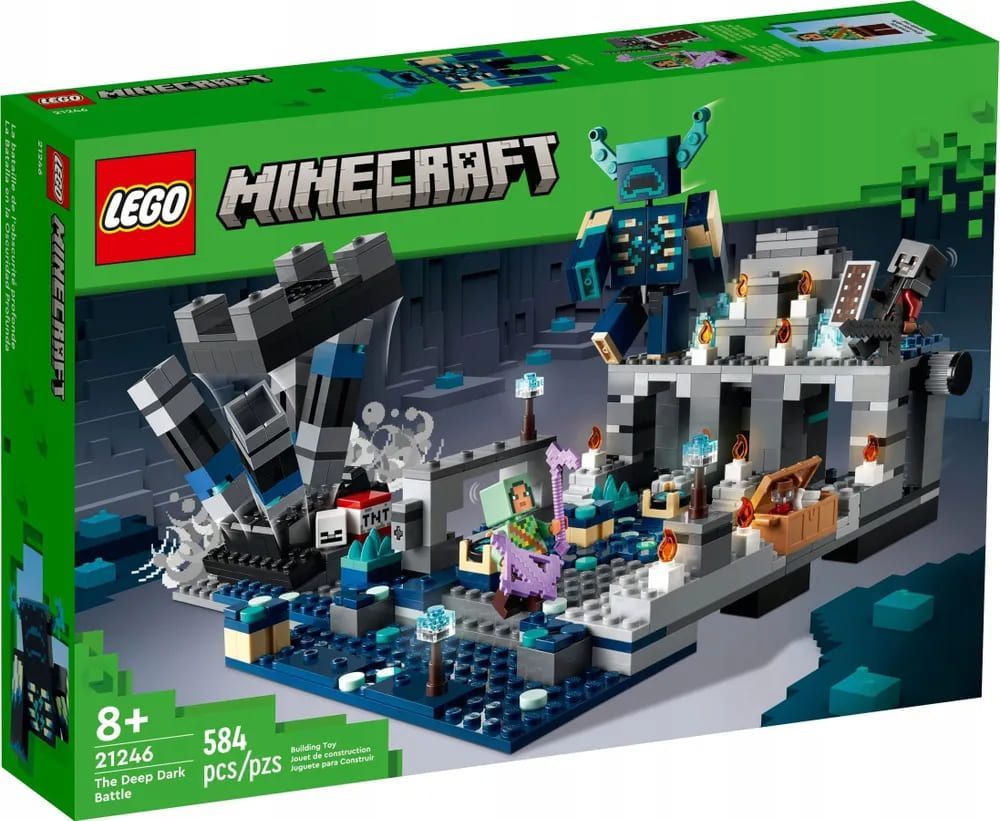 Конструктор LEGO Minecraft 21246 Битва в темной глубине - купить с  доставкой по выгодным ценам в интернет-магазине OZON (929277010)