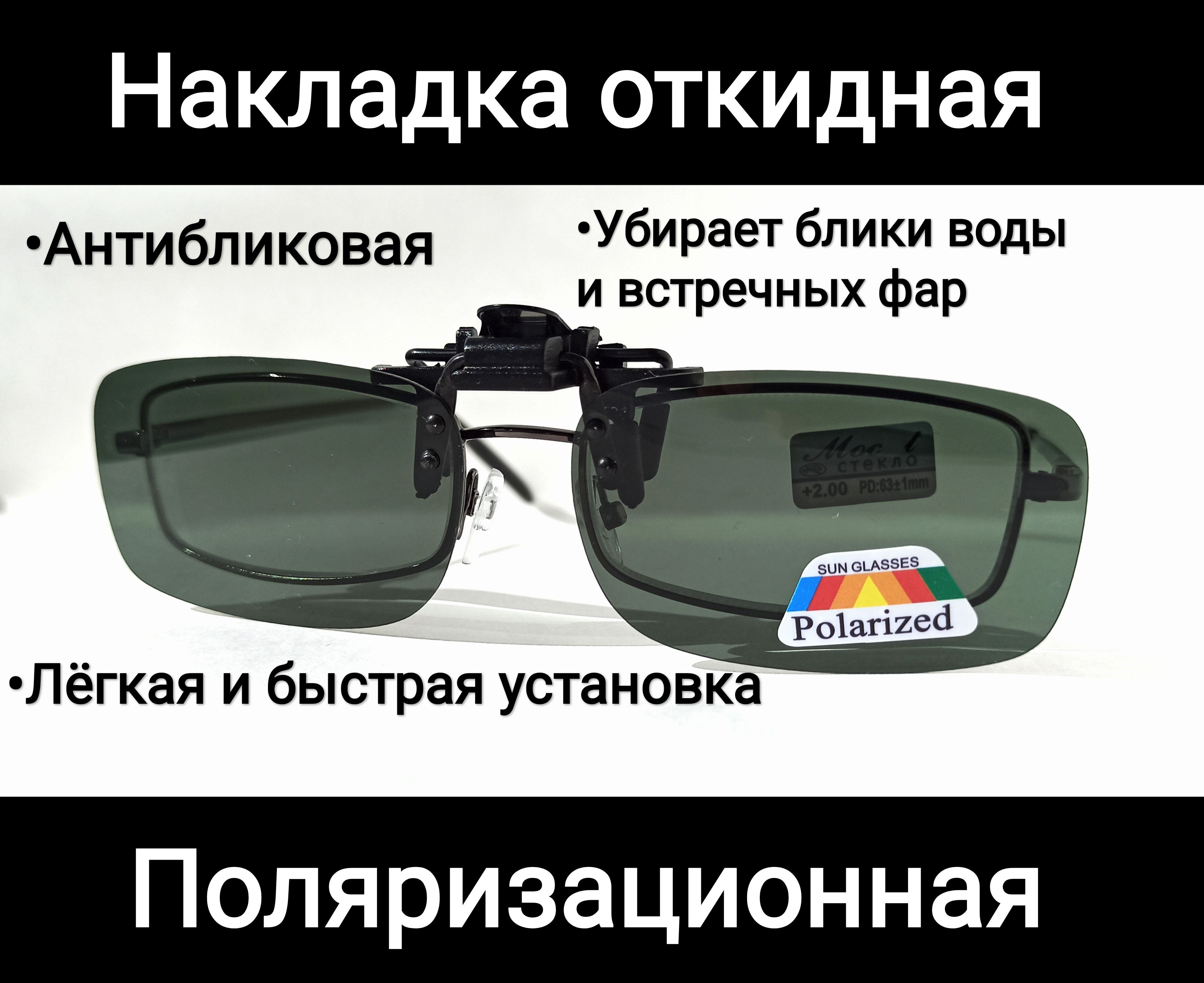 Накладканаочкисолнцезащитнаяполяризационнаячернаяоткидная.Скрытоенезаметноекрепление.Очкидлявождениячерные