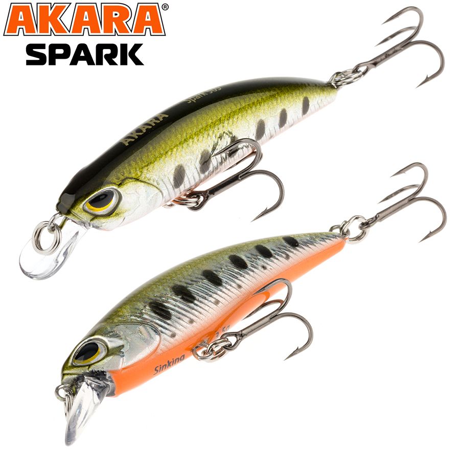 Spark 50. Воблер акара. Воблеры Akara. Воблер акара реплика Rapala TTM 20. Воблеры акара Silver.