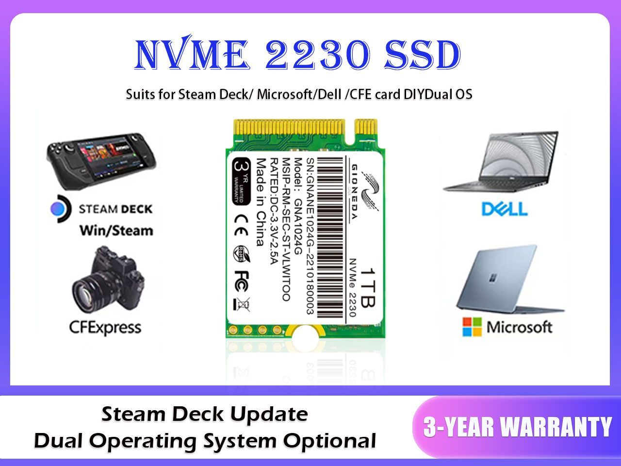 Steam deck ssd m2 фото 28