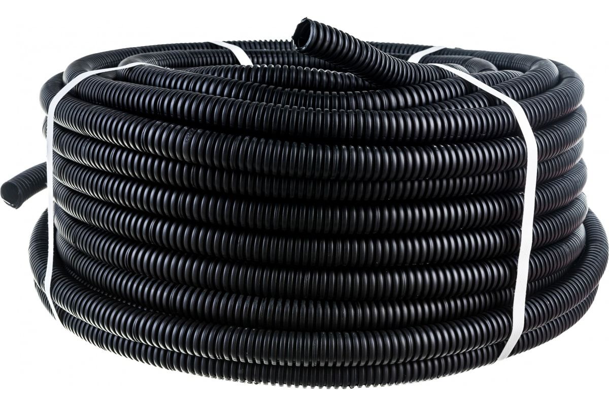 Труба гофрированная из пнд, с зондом, черная, 25 мм (бухта 25 м/уп. 8 мм разрезная бухта 50 м/уп. Rexant труба гофрированная. Rexant труба гофрированная. Rexant труба гофрированная.