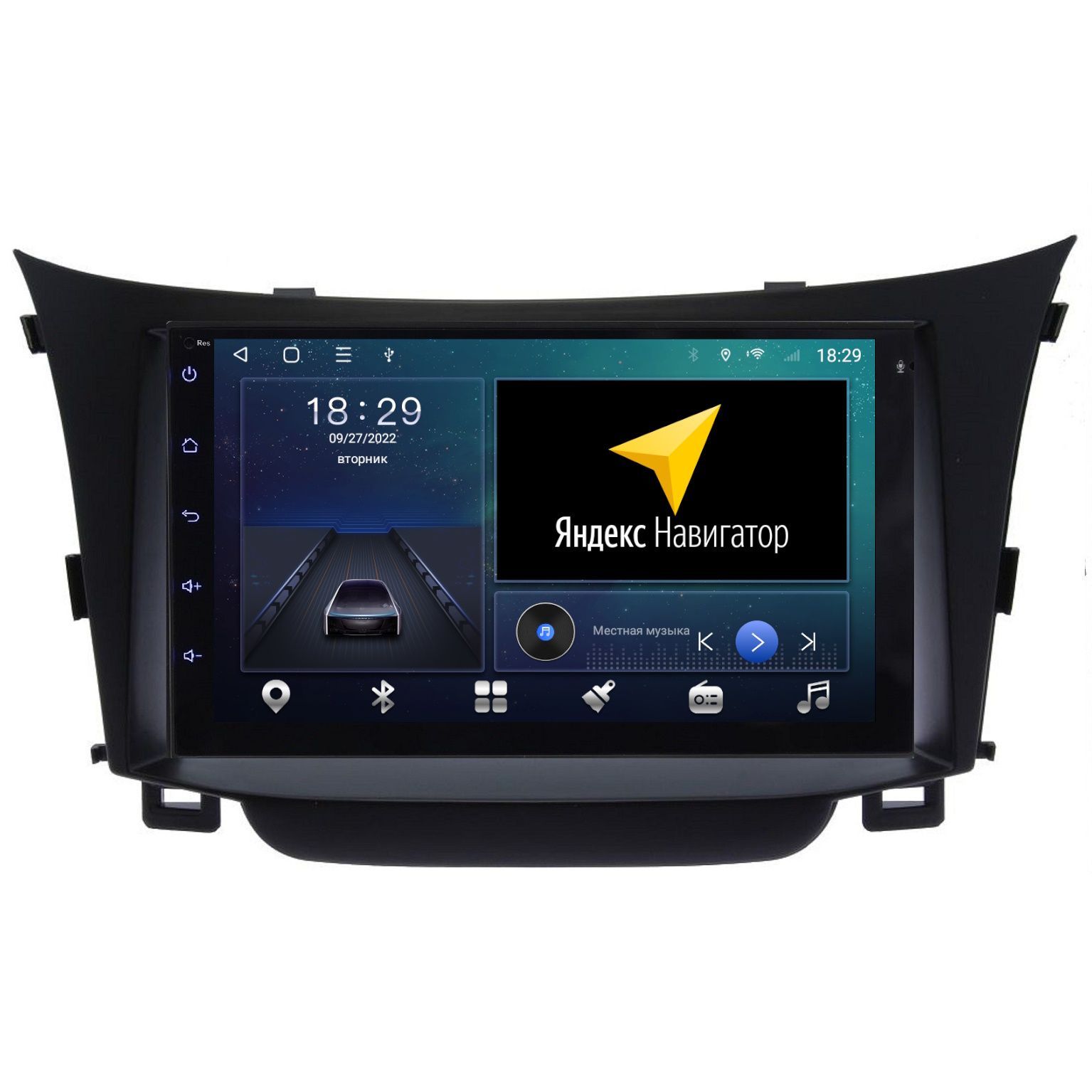 МагнитолаEpicT18Hyundaii302012-2017-Android12-Процессор8ядерный-CarPlay-IPSэкран-DSP-4G(Sim)