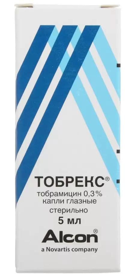 Тобрекс, капли глазные 0.3%, 5 мл