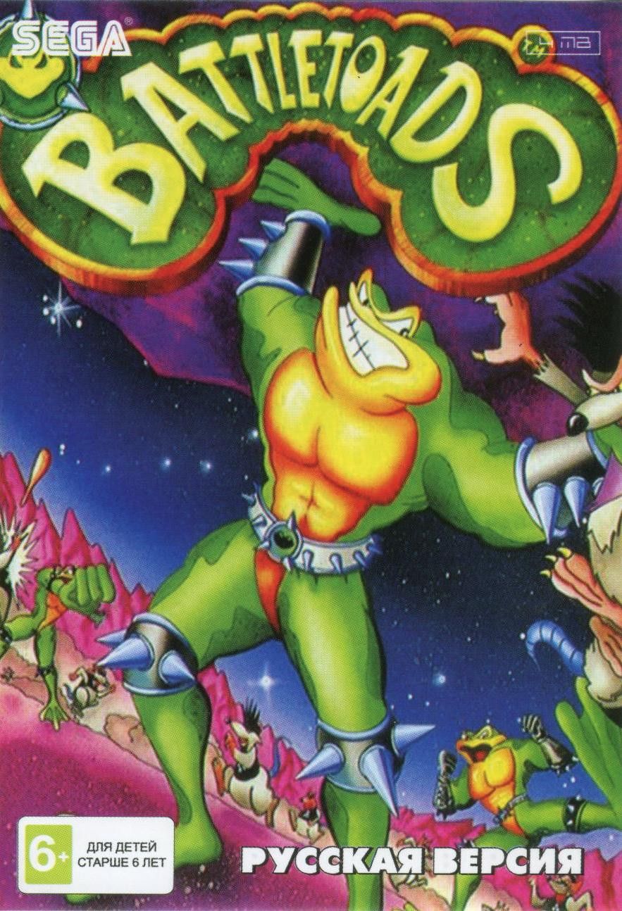 Игра Боевые Жабы Battletoads 16 bit (16 bit, Русские субтитры)