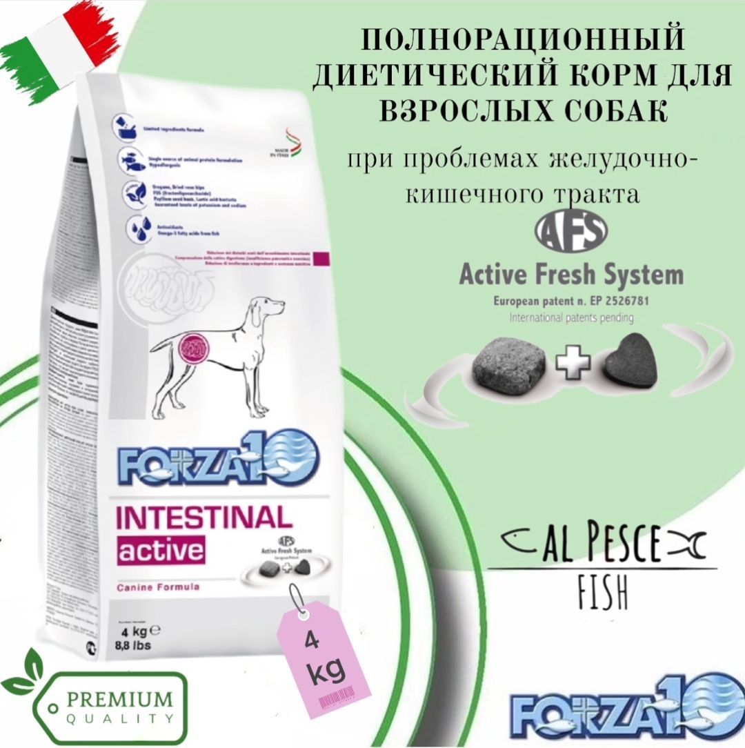 Корм собак при болезнях жкт. Форза 10 интестинал актив для собак. forza 10 корм для собак логотип. капли для жкт собакам.