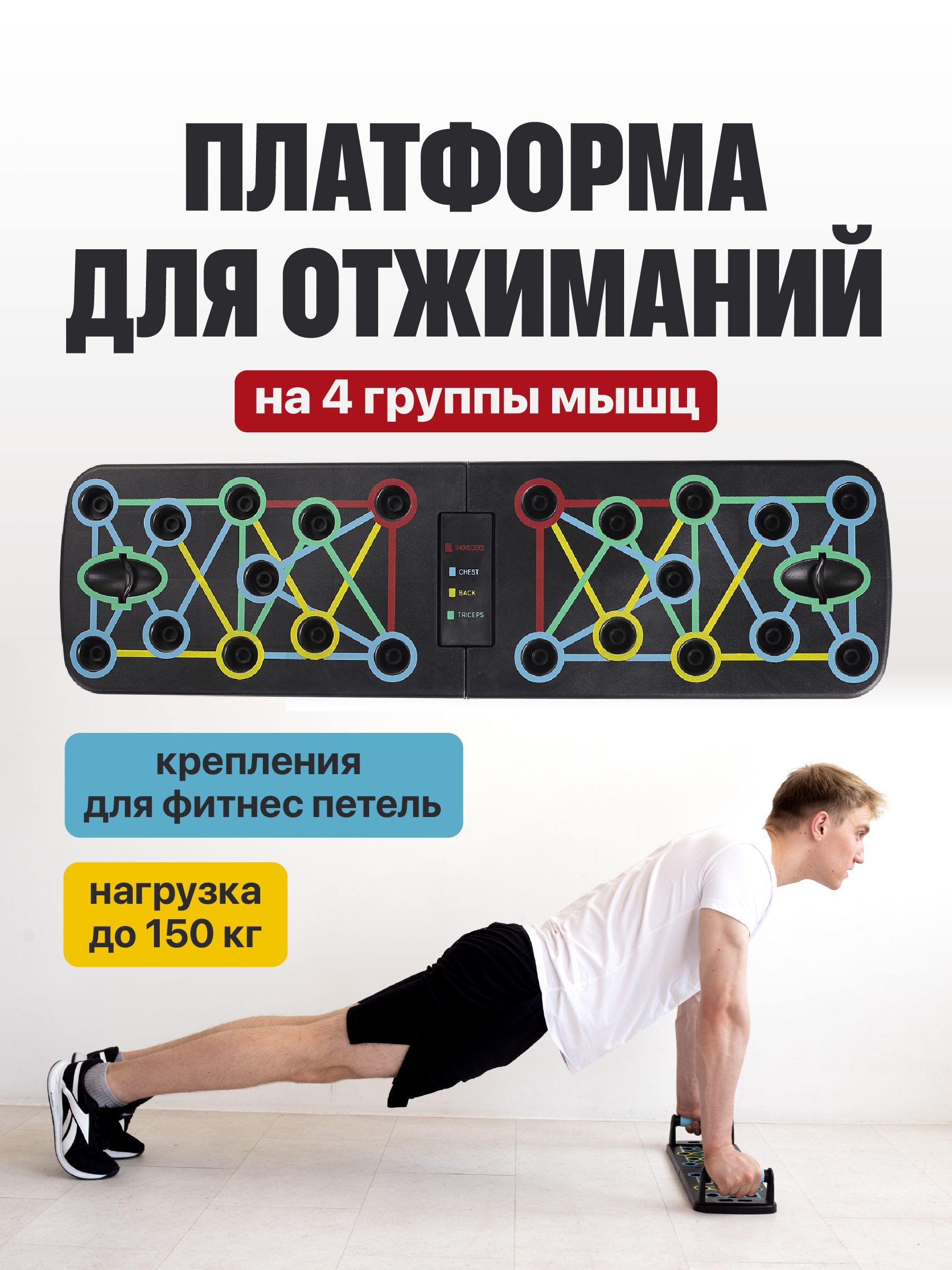 Shark Fit, Упоры для отжиманий/ Доска платформа для отжимания - купить в  интернет-магазине OZON с быстрой доставкой (924866861)