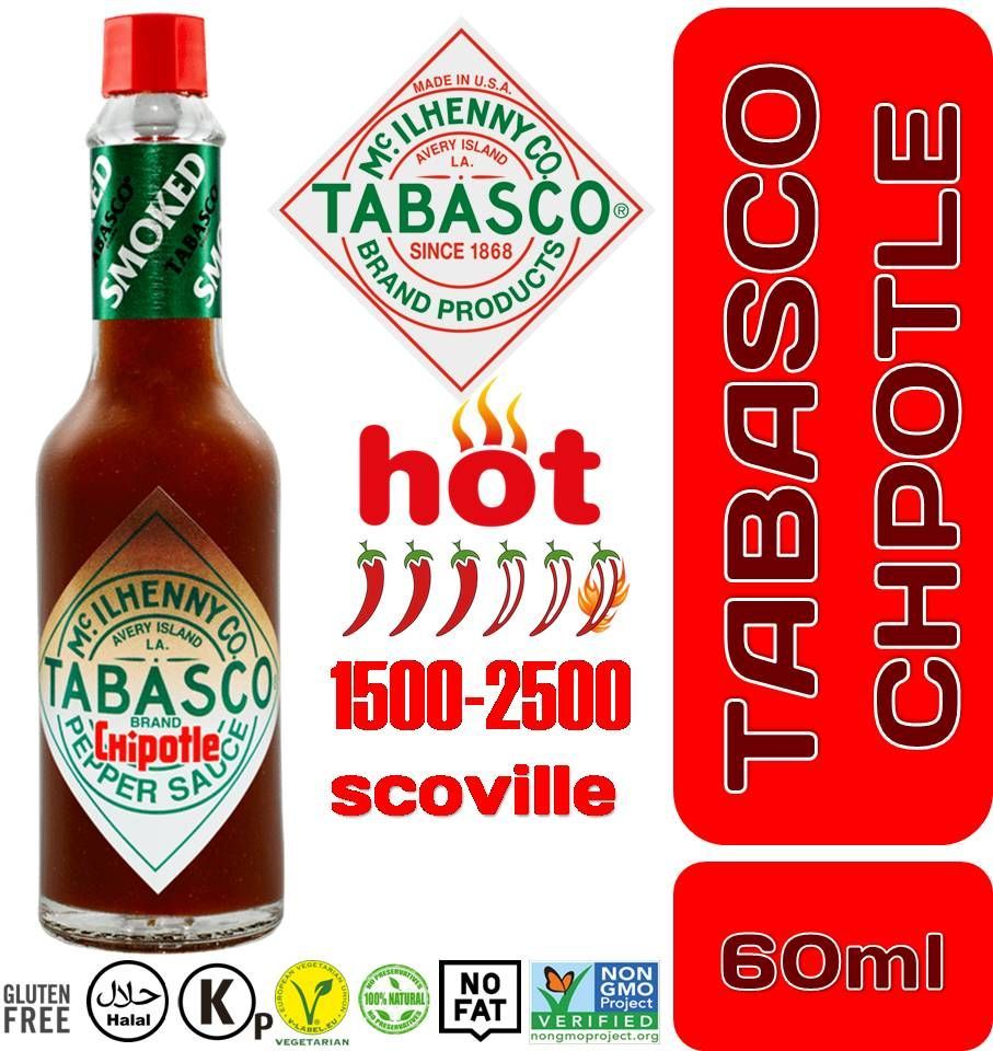 Соус Табаско Чипотле 60мл Tabasco HOT CHIPOTLE Sauce McILHENNY США - купить  с доставкой по выгодным ценам в интернет-магазине OZON (936161190)