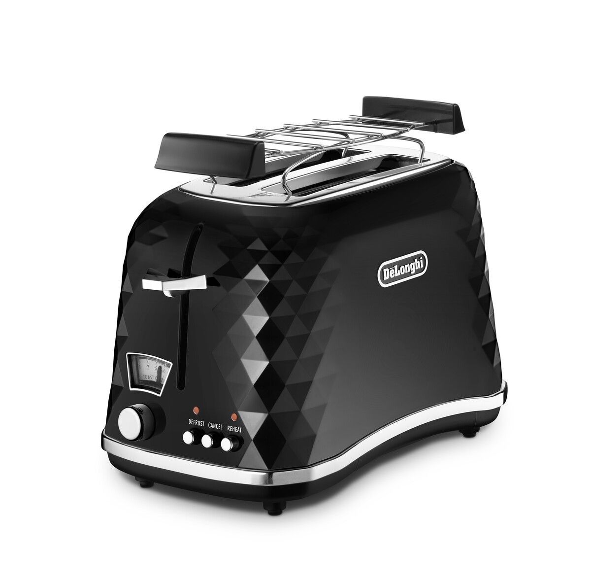 DeLonghi Тостер CTJ2103.BK 900 Вт тостов - 2, черный