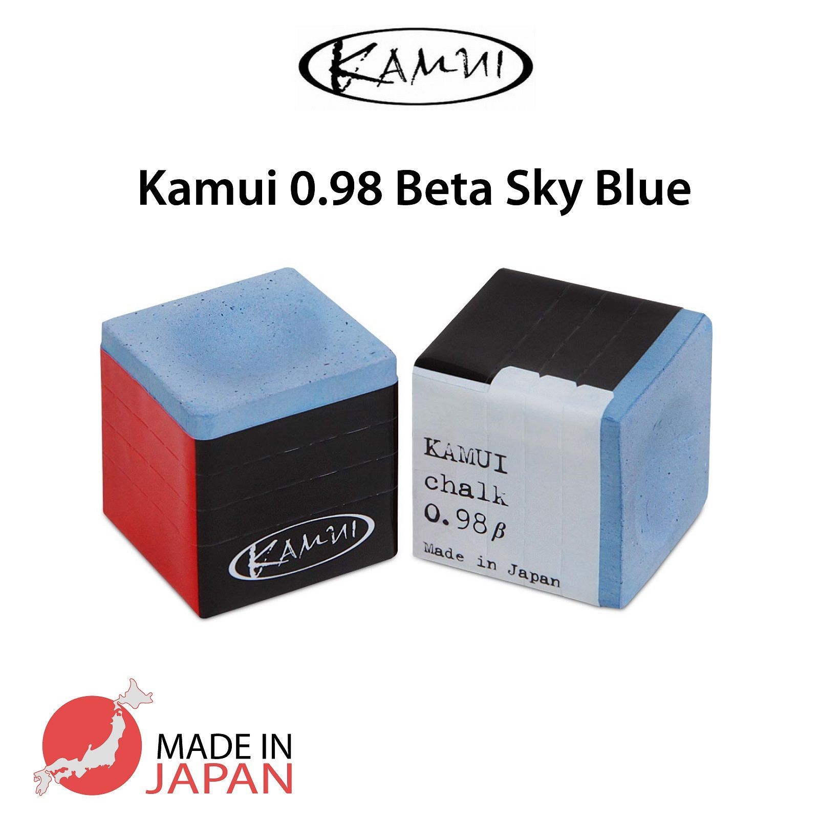 Мел для бильярда Kamui 0.98 Beta Sky Blue, синий, 1 шт.