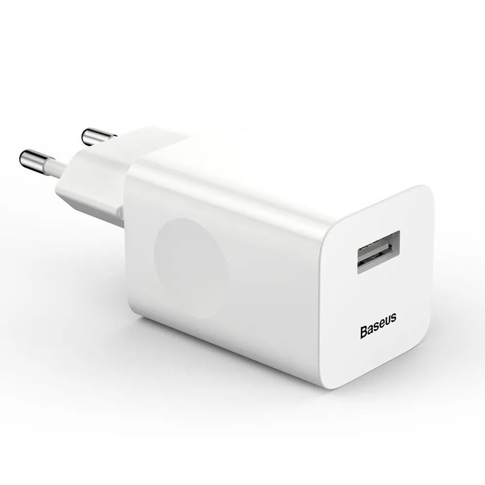 СетевоезарядноеустройствоBaseusChargingQuickCharger24W(EU)White(CCALL-BX02)