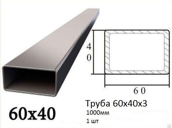 профиль 60х60 вес 1 метра