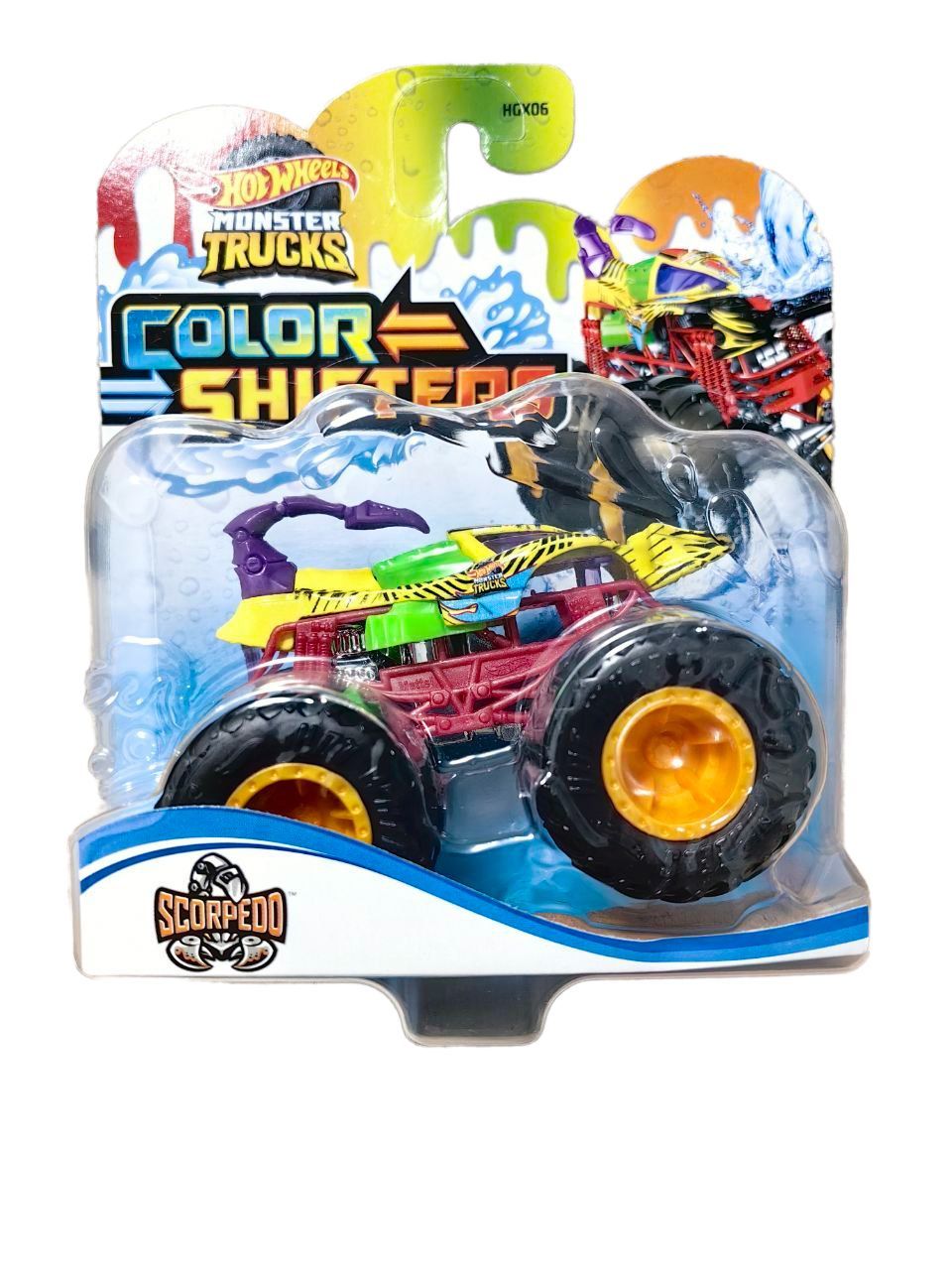 Машинка Хот Вилс / Hot Wheels Color Shifters Monster Truck меняющая цвет  Scorpedo HMH32 - купить с доставкой по выгодным ценам в интернет-магазине  OZON (1121874413)