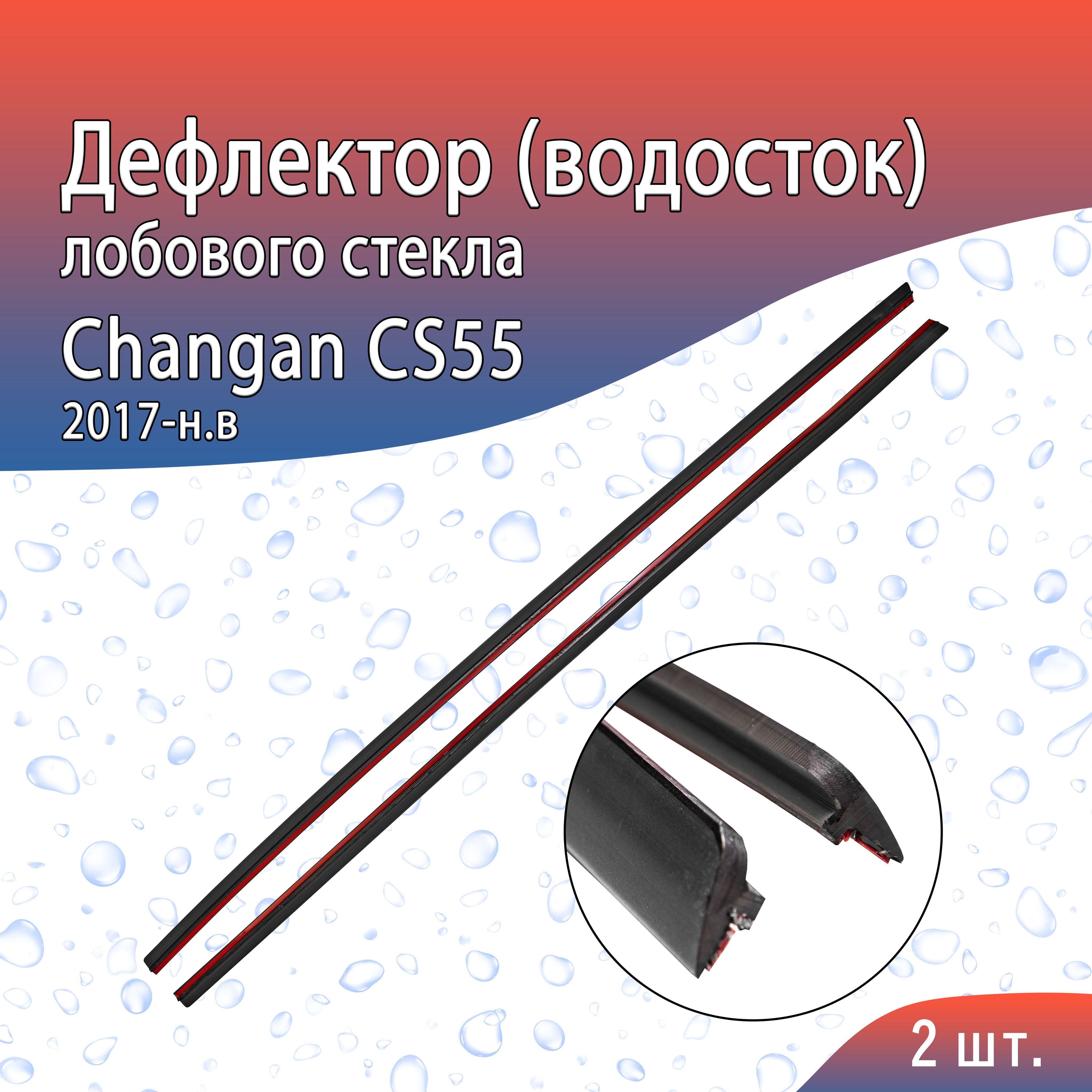 Дефлектор (водосток) лобового стекла Changan CS55 (2017-н.в) / Чанган ЦС 55