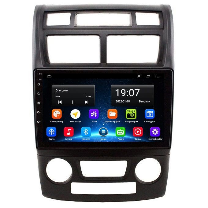 МагнитолаEpicT18KiaSportage2склимат-контролем2004-2010-Android12-Процессор8ядерный-CarPlay-IPSэкран-DSP-4G(Sim)