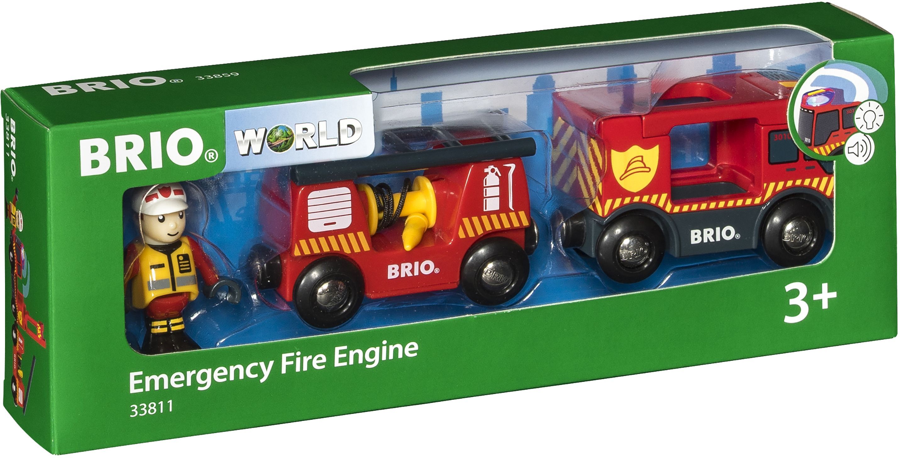 BRIO World 33811 Пожарная машина дополнительный элемент для железной дороги