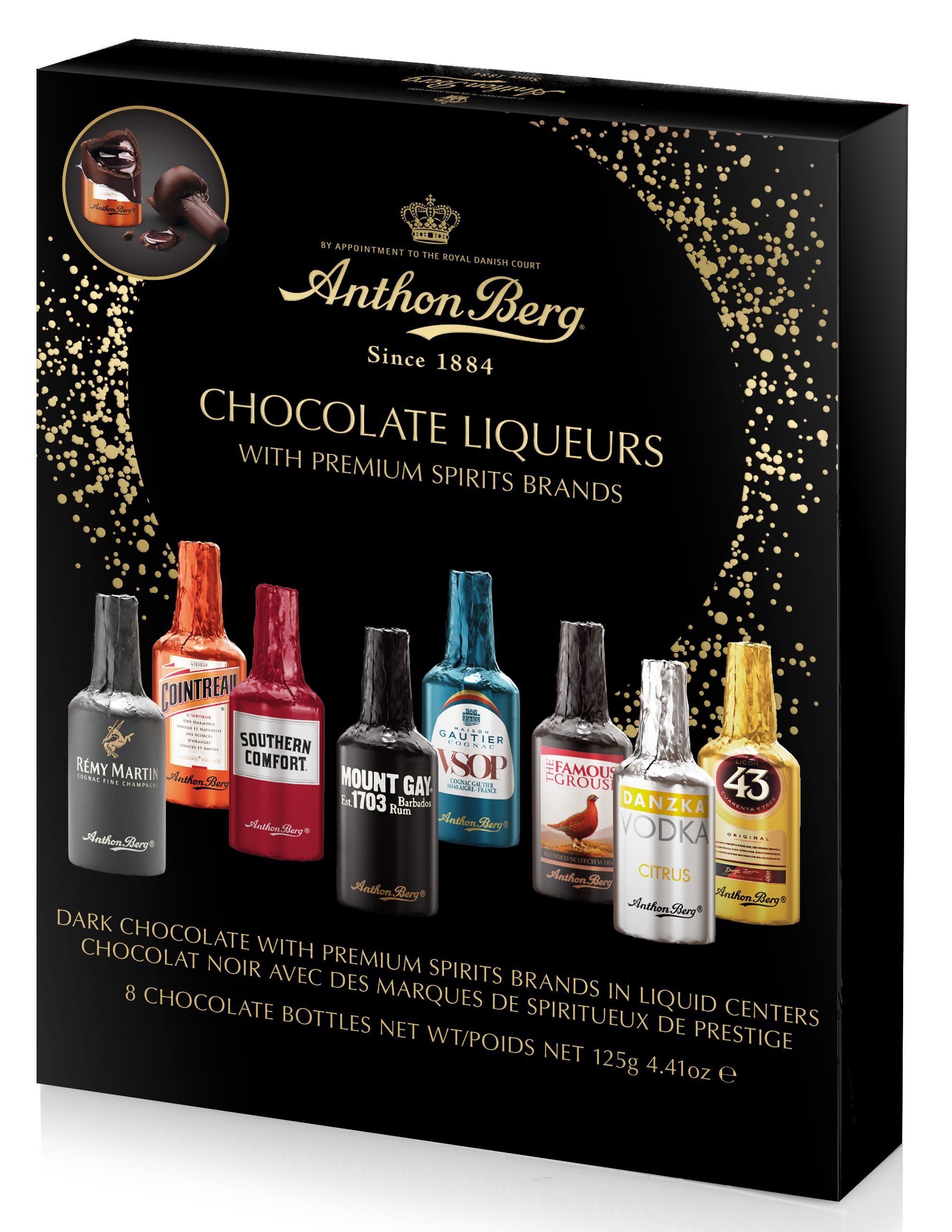 Конфеты шоколадные Anthon Berg Chocolate Liqueurs, 125 гр