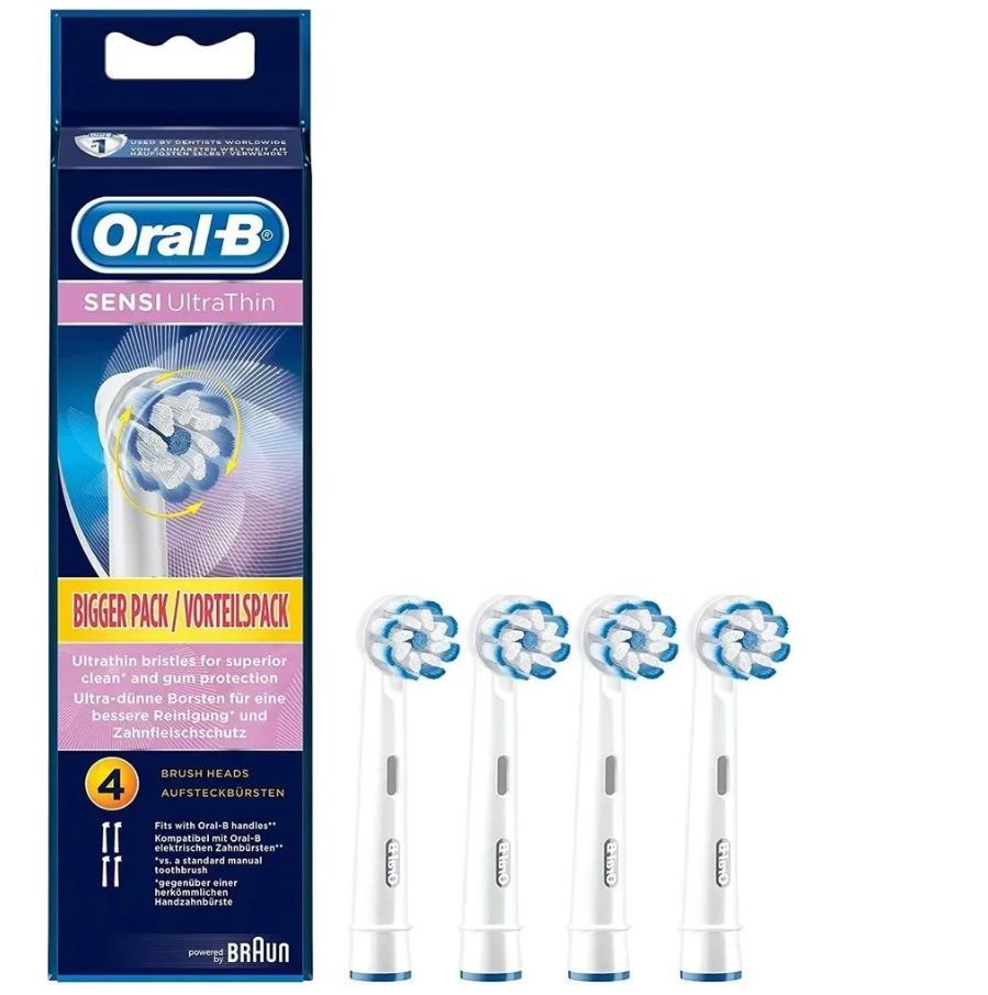 Насадки для электрических зубных щеток Oral-B Sensitive Clean EB60, 4 шт.(для бережной чистки чувствительных зубов)