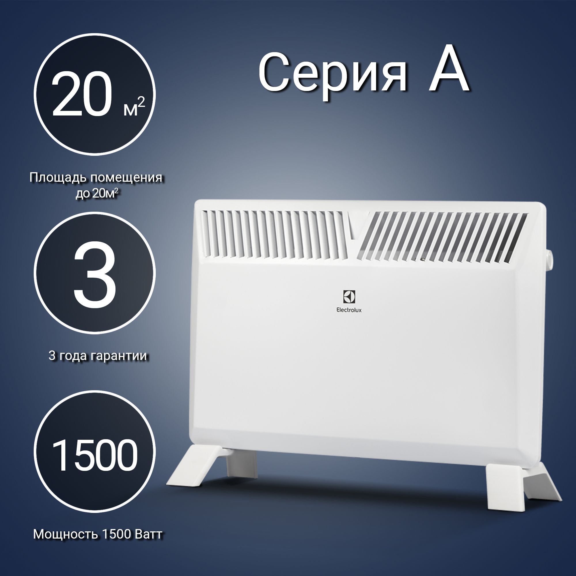 Конвектор электрический Electrolux ECH/A-1500 M (Серия А)