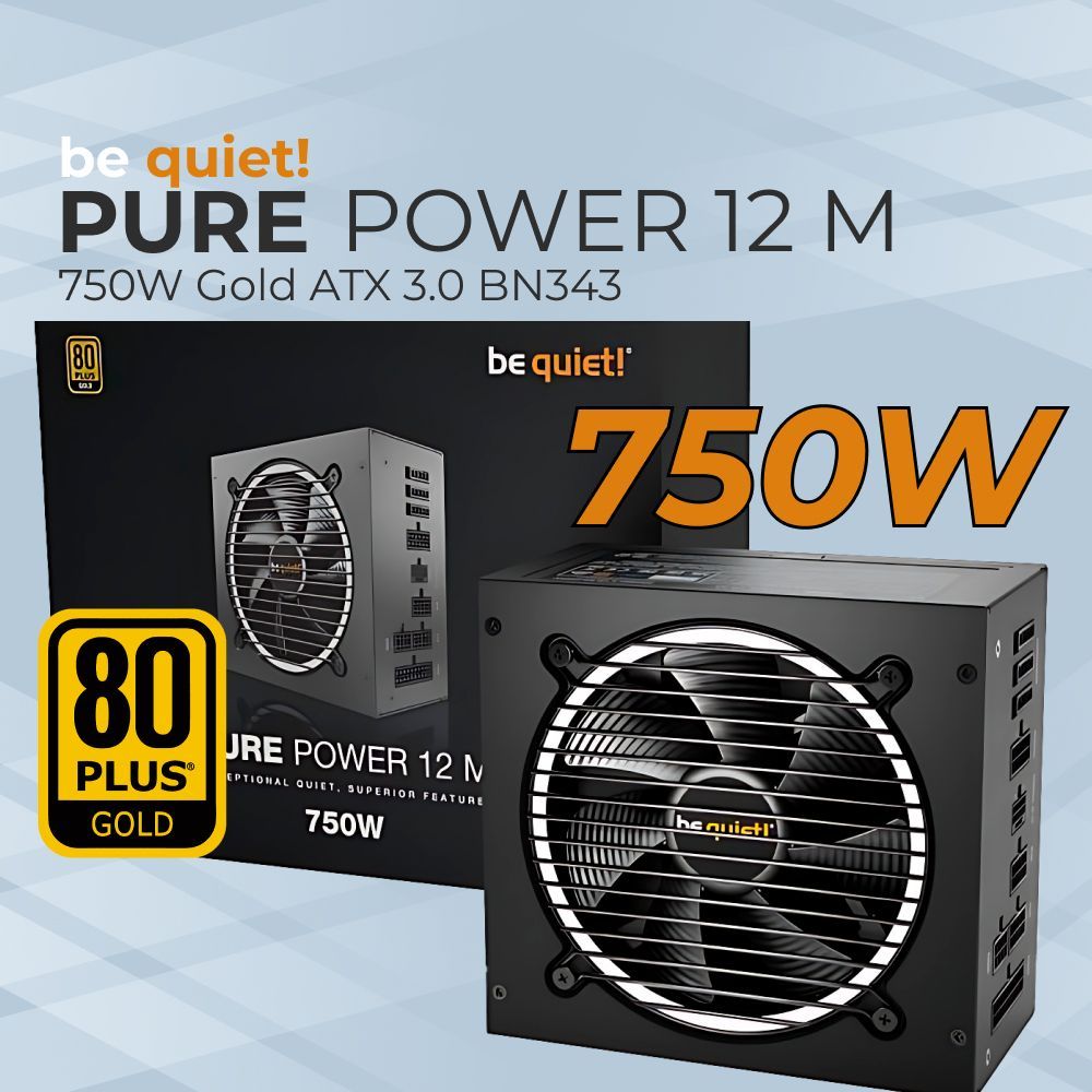 Alimentation PC Be Quiet PURE POWER 12 M 1000W Gold (BN345)