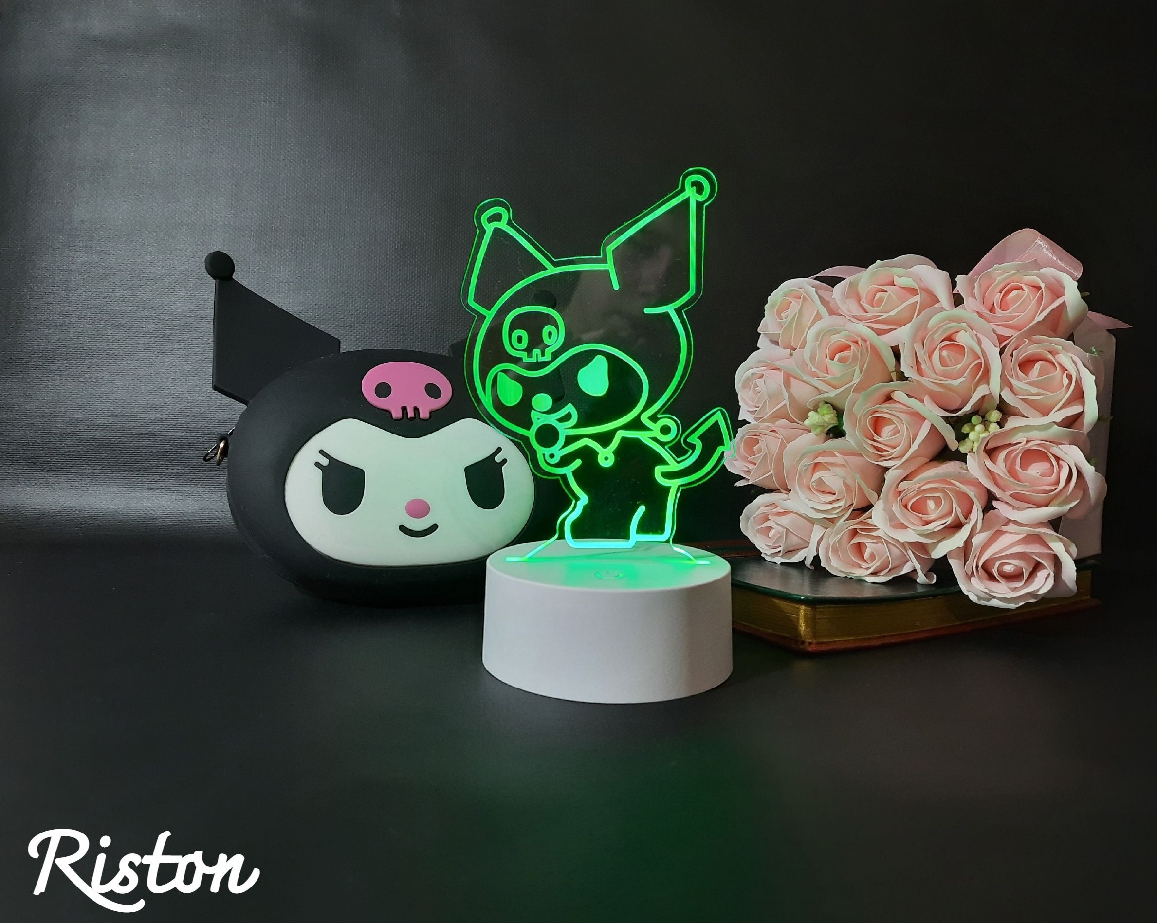 LED Светильник с героем Куроми (Kuromi) из всеми известного детского аниме ...