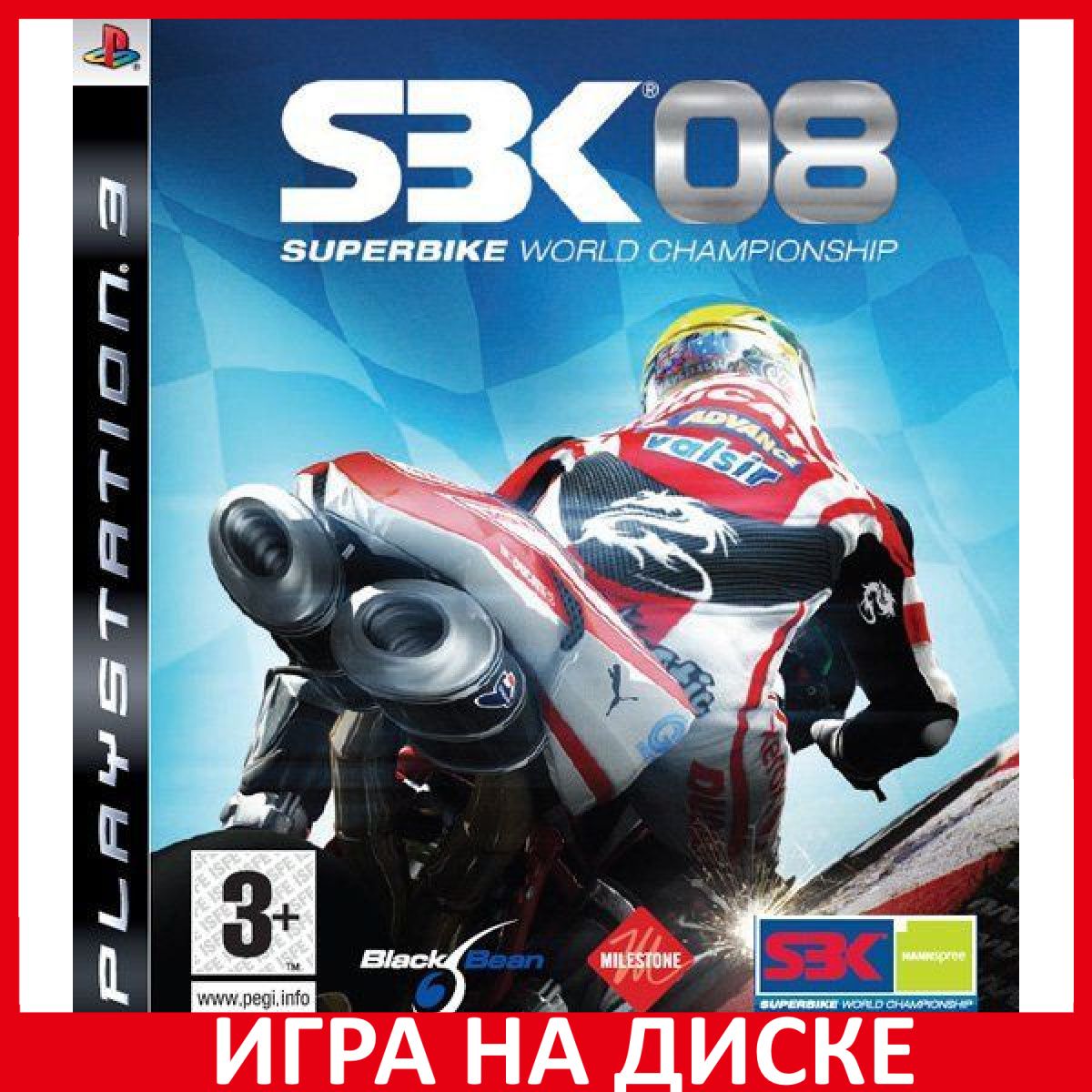 Игра SBK 08 SuperBike World Champio (PlayStation 3, Английская версия)