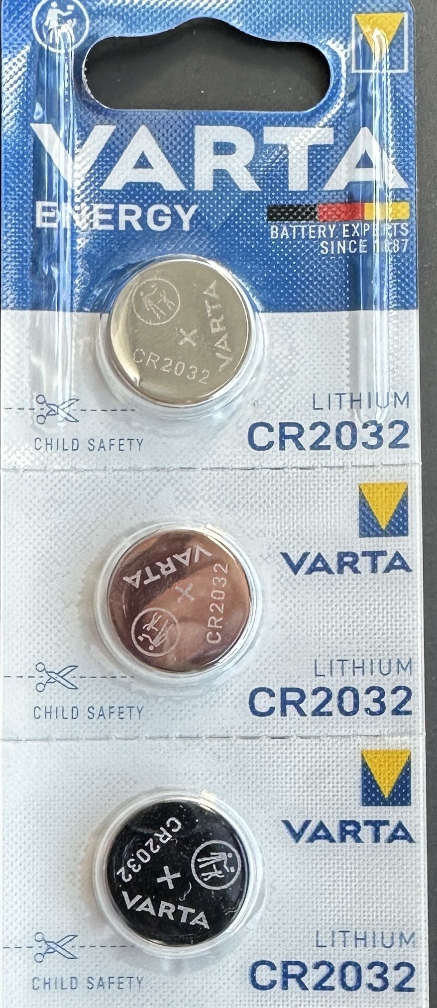 Варта 2032 10шт. Лампа Varta 792 bl2.