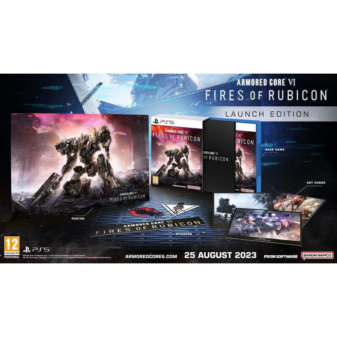 Игра Armored Core VI: Fires of Rubicon. Launch Edition (PlayStation 5,  Русские субтитры) купить по низкой цене с доставкой в интернет-магазине  OZON (1222579865)