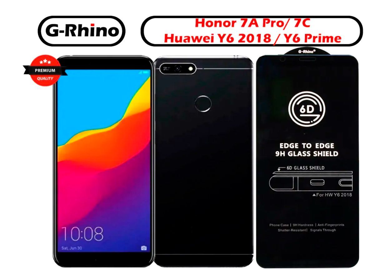 ЗащитноестеклоG-RhinoдляHonor7APro,7CиHuaweiY6(2018)