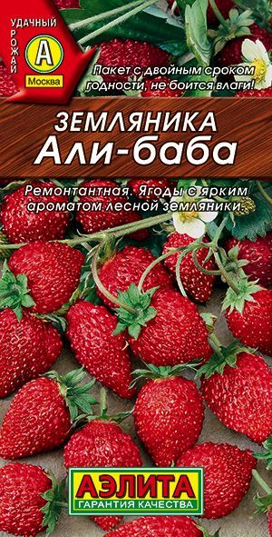 Земляникаремонтантная"Али-Баба"семенаАэлитадляоткрытогогрунтаитеплицы,0,04гр