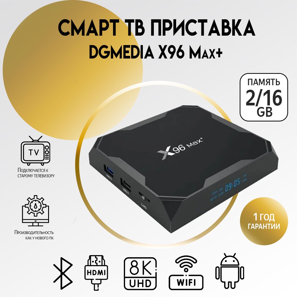 Smart Тв Приставка X96 Max Plus купить на OZON по низкой цене