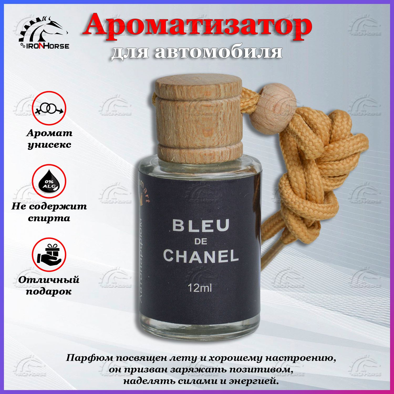 Автомобильный ароматизатор / автопарфюм Bleu de Chanel - купить с доставкой  по выгодным ценам в интернет-магазине OZON (1282397900)