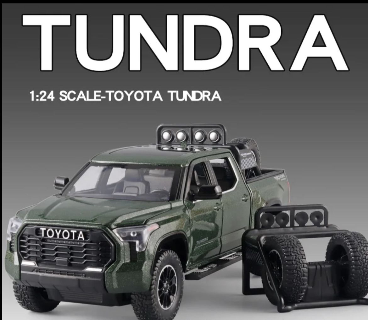 Коллекционная масштабная модель Toyota Tundra 1:24 (металл,свет,звук) -  купить с доставкой по выгодным ценам в интернет-магазине OZON (1300325842)