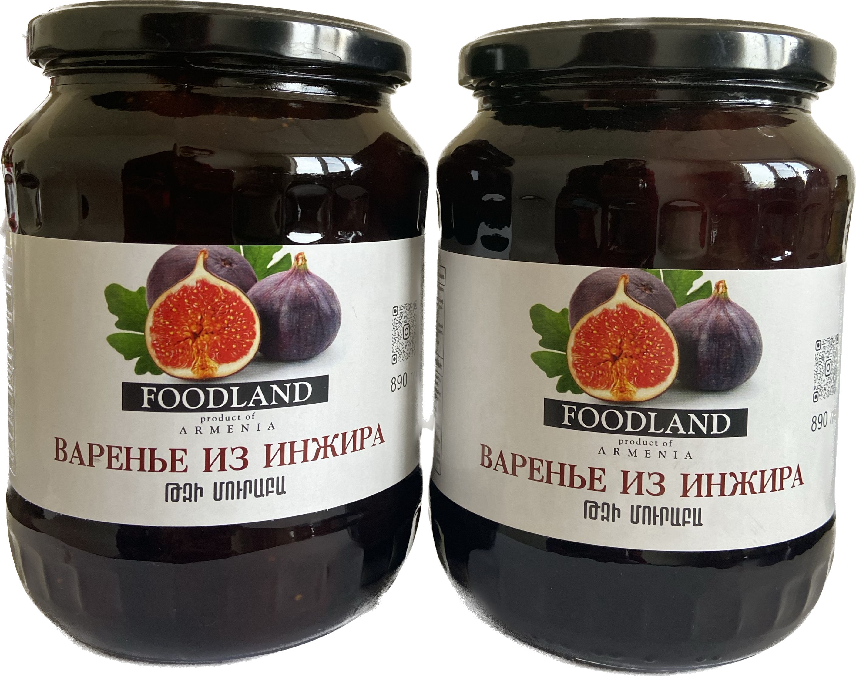 ВареньеизинжираFOODLAND890гр2банки