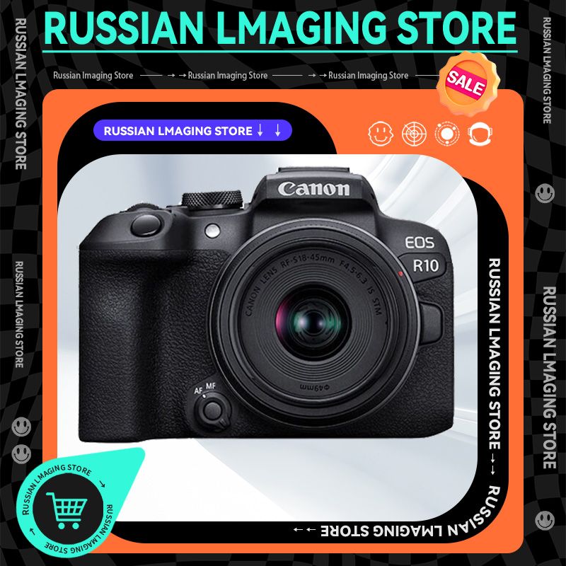 БеззеркальныйфотоаппаратCanonEOSR10KitRF-S18-45mm